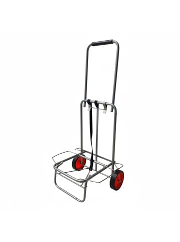 relaxdays Transportwagen in Grau/ Rot - 35 kg