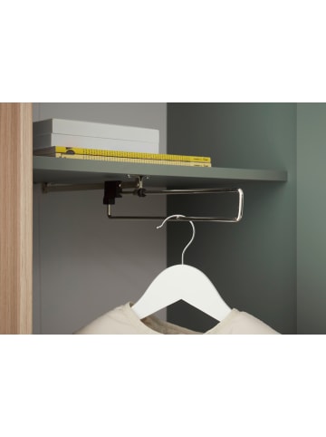 Furn.Design Garderobe Set 5-teilig in Salbei Grün, Eiche, Flurgarderobe 230 inkl. Sitzkissen