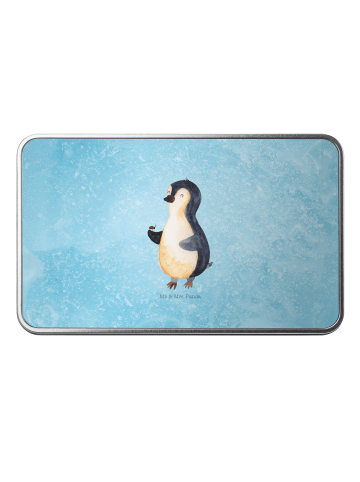 Mr. & Mrs. Panda Metalldose Pinguin Marienkäfer ohne Spruch in Eisblau
