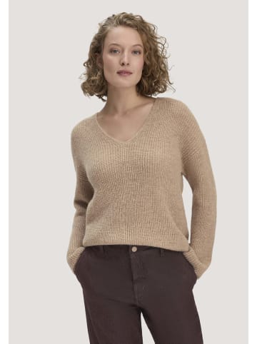 Hessnatur Hessnatur Strick Pullover Relaxed aus reinem Alpaka in mandelbraun