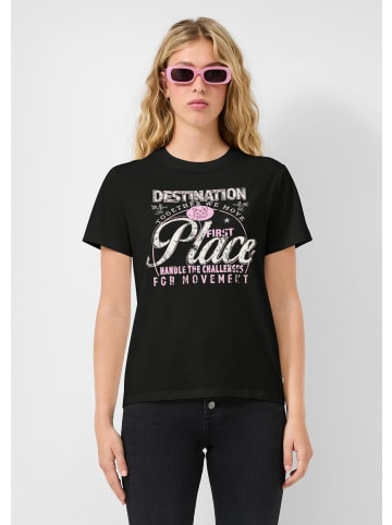 QS T-Shirt in 99D0_schwarz