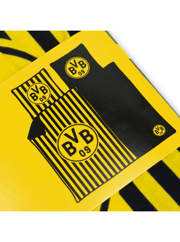 BVB BVB Wendebettwäsche Streifen 135 x 200cm in schwarzgelb