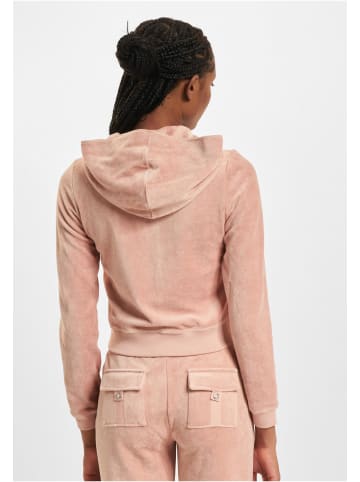 Juicy Couture Juicy Couture Zip-Kapuzenpullover in rose dust