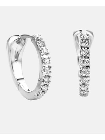Diamant L'éternel Creolen aus 585 Weißgold mit Diamant