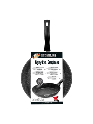 Stoneline Bratpfanne 26 cm | mit Deckel in Anthrazit