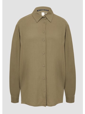 QS Bluse in 7854_olivgrün