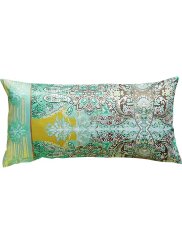 Erwin Müller Mako-Satin Kissenbezug in grün-gelb