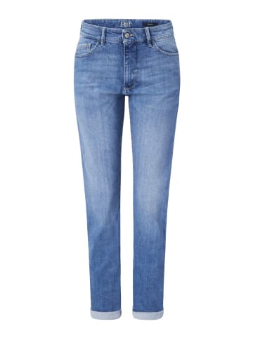 Paddock's 5-Pocket Jeans PAT in light blue with handwork
