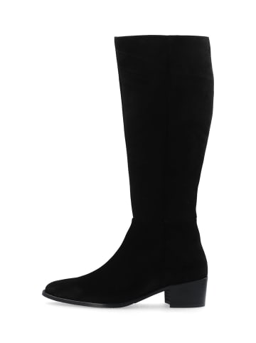 Bianco Wildlederstiefelette in Black