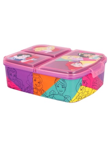 Disney Disney Princess Kinder Brotdose – Lunchbox mit 3 Fächern & tollem in Rosa