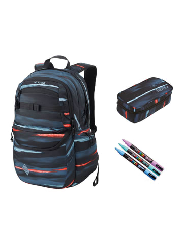 Nitro Future Hero Schulranzen-Set 3-teilig in acid dawn