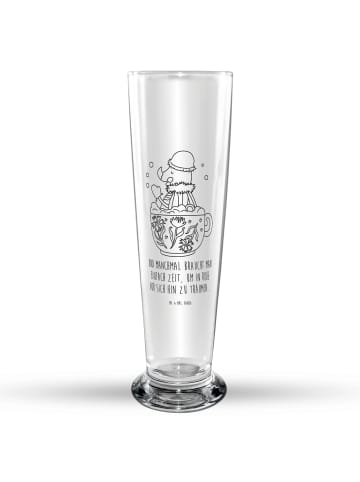 Mr. & Mrs. Panda Bierglas Nachtfalter Schaumbad mit Spruch in Transparent