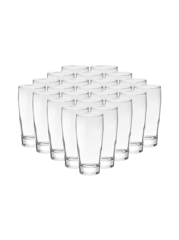 VAN WELL 24er Set Willi Becher geeicht Willy 0,2 l in transparent