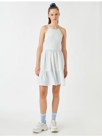 KOTON Kleid in Beige Gestreift