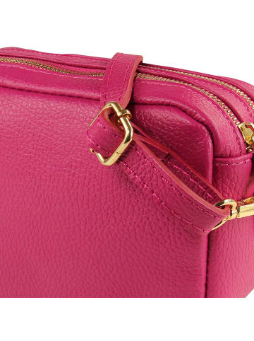 Toscanto Leder Umhängetasche Toscanto Tasche pink ca. 22cm