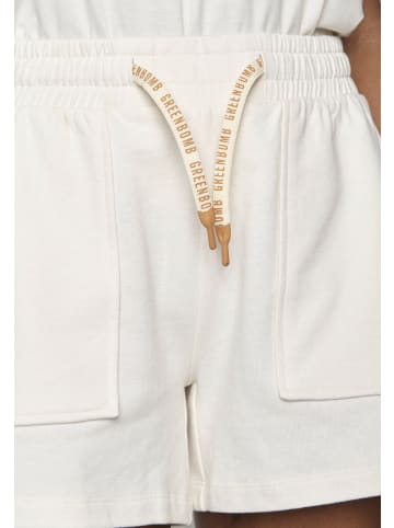 GreenBomb Short Basic in Creme Weiß