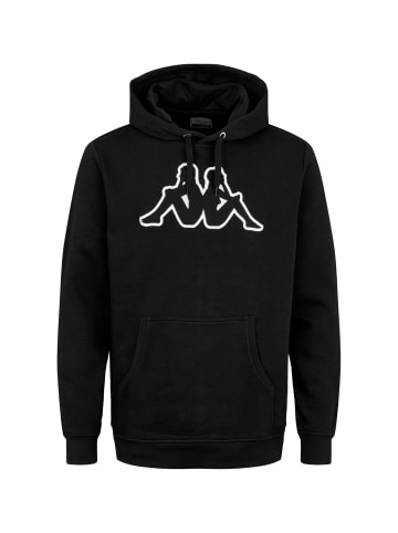 Kappa Hoodie Logo Airiti in black-black-white