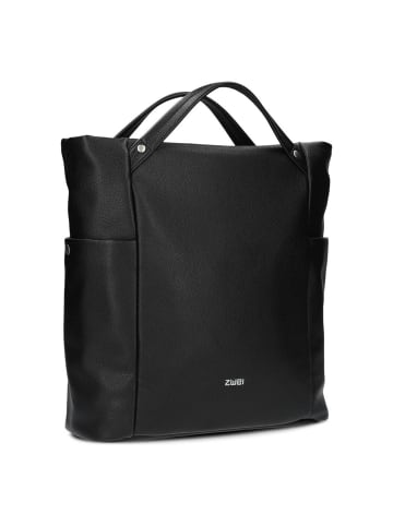 Zwei Pia Shopper Tasche 36 cm in black