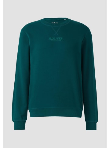 s.Oliver Sweatshirt in 79D1_tannengrün