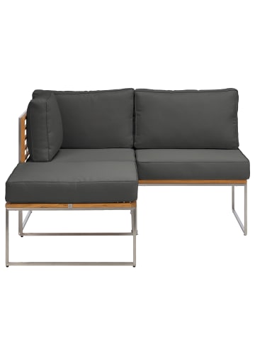 home24 Loungeset TEAKLINE 3-teilig in Anthrazit