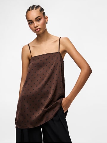 Pieces Trägertop in Hot Fudge