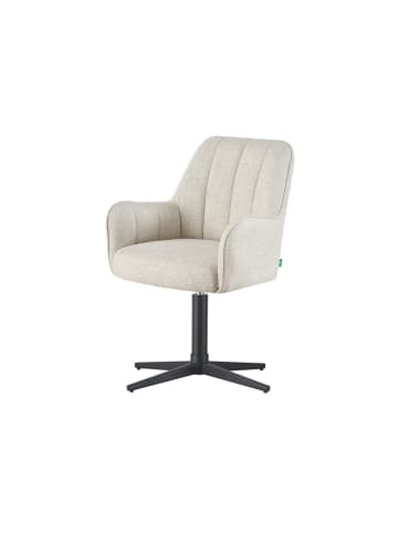 DUBI Möbel 2er-Set: Drehstuhl THOMAS-ROMY in Cremeweiß - (B)58 x (H)87 x  (T)62 cm