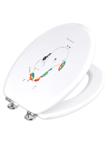 Mr. & Mrs. Panda Klobrille Einhorn Sänger ohne Spruch in Weiß