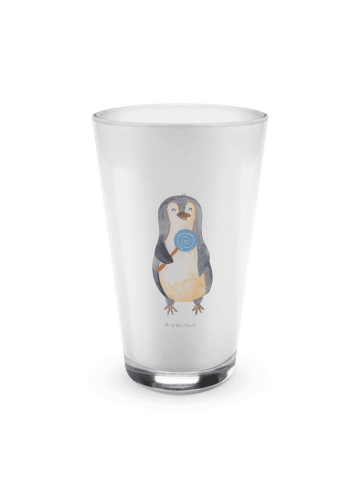 Mr. & Mrs. Panda Blümchentailglas Pinguin Lolli ohne Spruch in Transparent