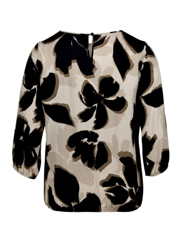Betty Barclay Schlupfbluse mit 3/4 Arm in Beige/Schwarz