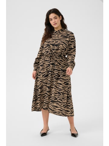 KAFFE curve Kleid KColivia in Black Deep/Nomad Print