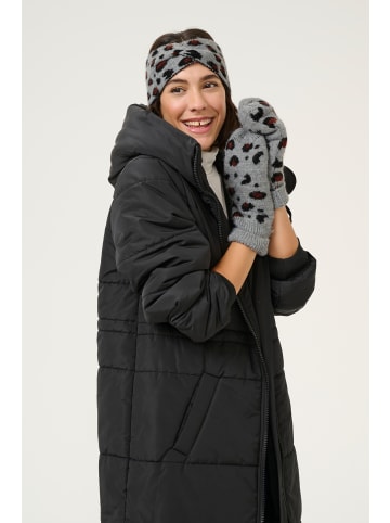 Kaffe Handschuhe KAmae in Grey Mel./Animal Knit pattern
