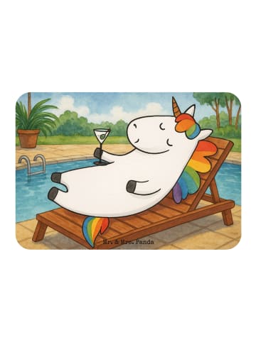 Mr. & Mrs. Panda Magnet Einhorn Blümchentail Design ohne Spruch in Weiß