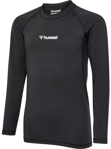 Hummel Kinder Sportshirt "Hmlbl Performance Tee L/S Kids" in Schwarz
