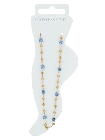 Adeliás Damen Anhänger aus Edelstahl mit Perle in gold