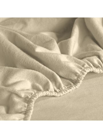 Erwin Müller Biber Spannbettlaken Garmisch in natur