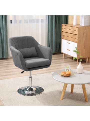 HOMCOM Sessel in Dunkelgrau 60L x 60B x 91H cm