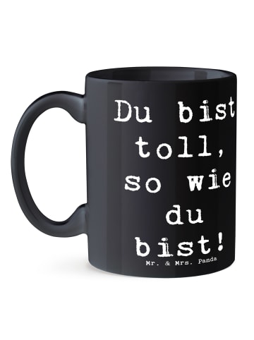 Mr. & Mrs. Panda Mug Spruch Schulanfang Einzigartig mit Spruch in Schwarz