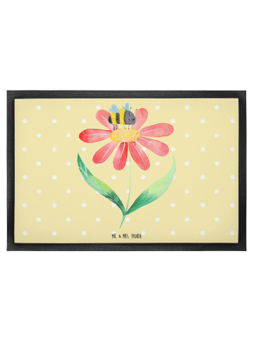 Mr. & Mrs. Panda Bodenvorleger Hummel Blume ohne Spruch in Gelb Pastell