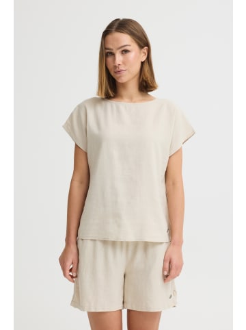 Oxmo Rundhalsshirt OXArnora in Beige