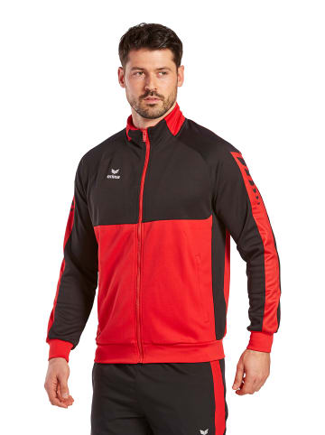 erima Six Wings Worker Trainingsjacke, Jacke in rot/schwarz