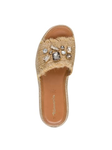 Tamaris Plateau Sandaletten in Beige
