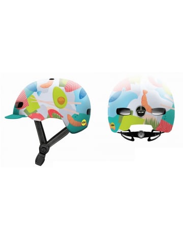 Nutcase Fahrradhelm Street MIPS Gloss Reflective in weiß-bunt