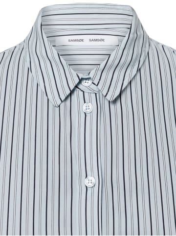 SAMSOE & SAMSOE Bluse Majan in hellblau marine - 0004