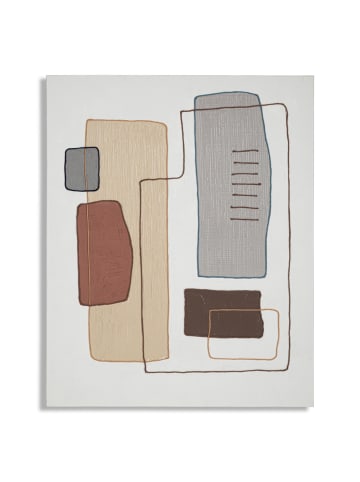 Mauro Ferretti Abstraktes, mehrfarbiges Leinwandgemälde, 80 x 2,8 x 100 cm