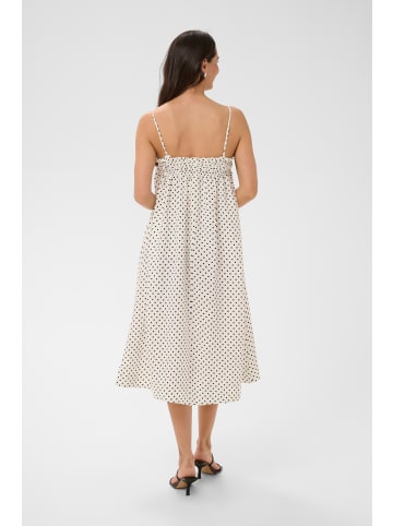 Kaffe Kleid KAwilma A-shape in Chalk/Black Dot Print
