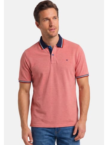 Redmond Poloshirt Basic in Hellrot / blau
