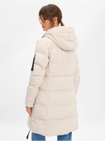 Marie Lund Steppmantel in kitt