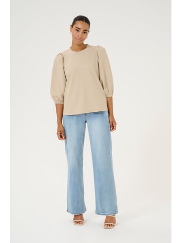 Kaffe Langarm-Shirt KAjanne Regular fit in Feather Gray