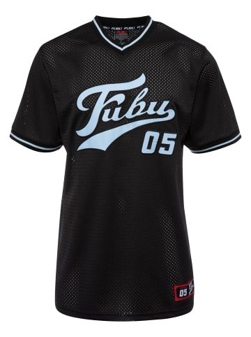 FUBU Mesh-T-Shirts in black/lightblue