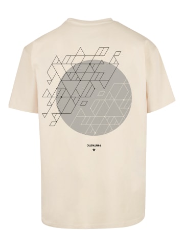 F4NT4STIC Heavy Oversize T-Shirt Geometric Grau in sand